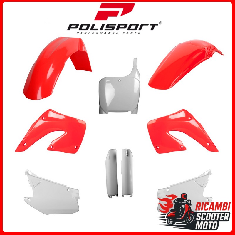 KIT PLASTICHE ROSSO CR00/BIANCO HONDA CR 125 2000-2001