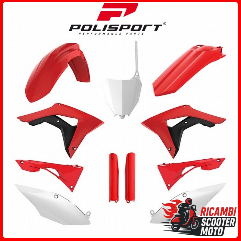 KIT PLASTICHE ROSSO CR04/BIANCO HONDA CRF 250 R 2018-2021