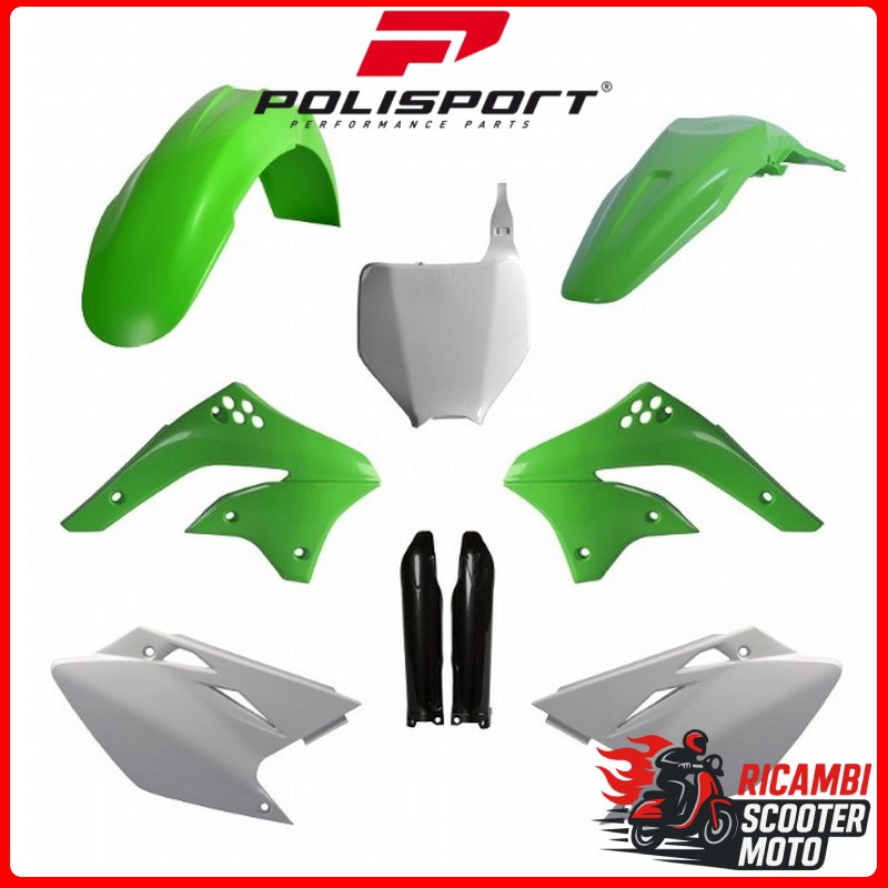KIT PLASTICHE VERDE05/BIANCO KAWASAKI KX 450 F 2006-2008