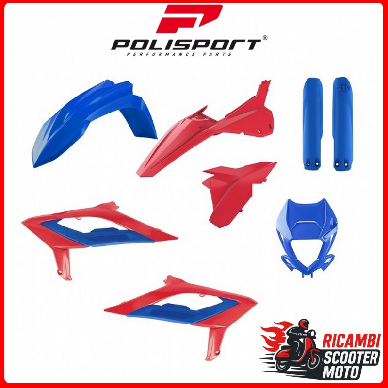 KIT PLASTICHE ROSSO/BLU BETA RR 125 2T 2023-2024