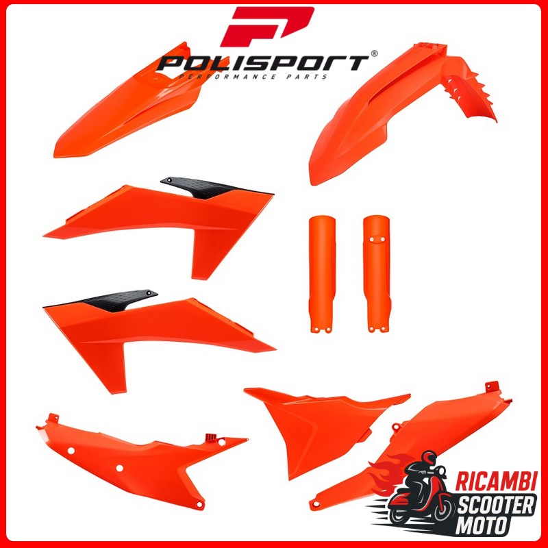 KIT PLASTICHE ARANCIONE16 KTM 250 EXC 2024-2025