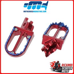 PEDANE POGGIAPIEDI IN ALLUMINIO CON DENTI IN TITANIO HONDA CR 125 2002-2007