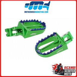 PEDANE POGGIAPIEDI IN ALLUMINIO CON DENTI IN TITANIO KAWASAKI KX 250 F 2009-2023