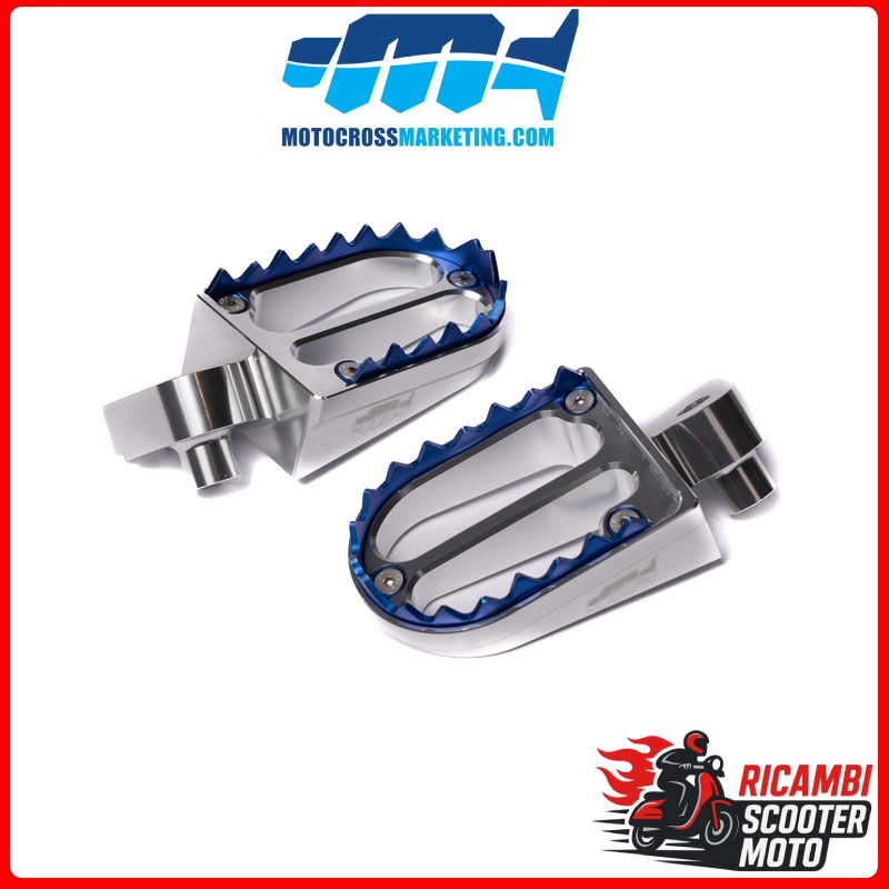 PEDANE POGGIAPIEDI IN ALLUMINIO CON DENTI IN TITANIO HONDA CR 125 1995-1999