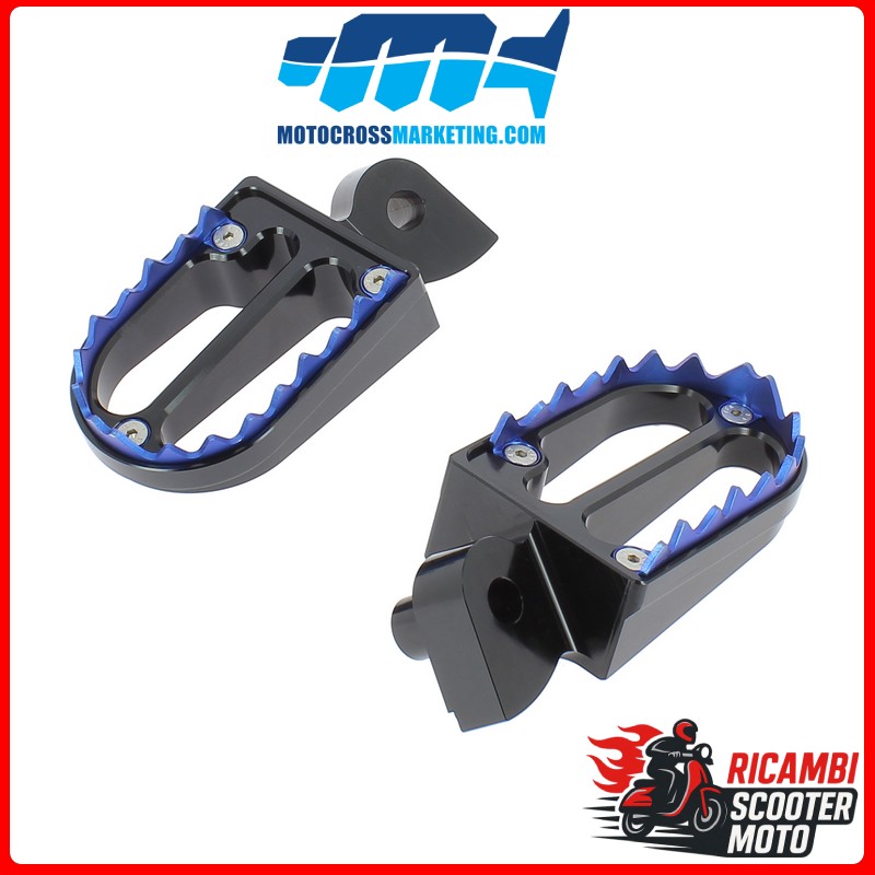 PEDANE POGGIAPIEDI IN ALLUMINIO CON DENTI IN TITANIO YAMAHA WR 250 F 2001-2023