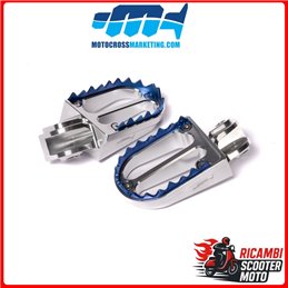 PEDANE POGGIAPIEDI IN ALLUMINIO CON DENTI IN TITANIO HUSQVARNA 125 TC 2014-2015