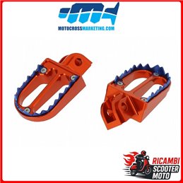 PEDANE POGGIAPIEDI IN ALLUMINIO CON DENTI IN TITANIO KTM 125 EXC 1998-2016