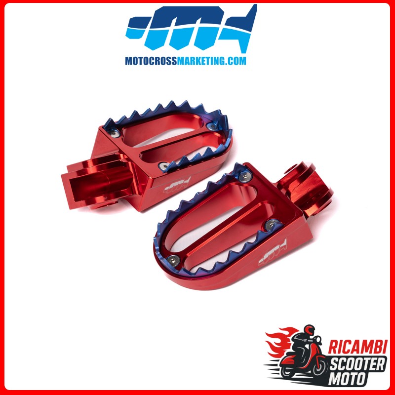 PEDANE POGGIAPIEDI IN ALLUMINIO CON DENTI IN TITANIO BETA RR 250 2013-2019
