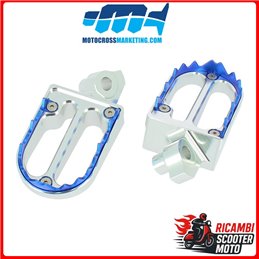 PEDANE POGGIAPIEDI IN ALLUMINIO CON DENTI IN TITANIO SUZUKI RMZ 250 2010-2025