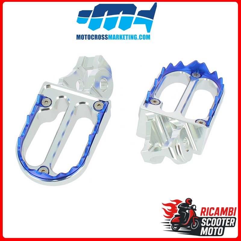 PEDANE POGGIAPIEDI IN ALLUMINIO CON DENTI IN TITANIO KTM 125 XC-W 2017-2019