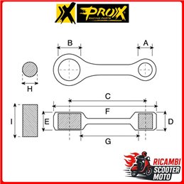 BIELLE COMPLÈTE PROX BETA RR 250 2005-2007