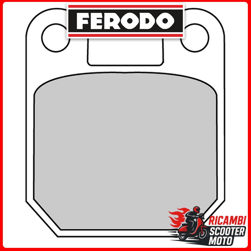 Ferodo Eco Friction Bremsbelage fur Vorder- und Hinterachse CAGIVA MITO 50 1998-1999