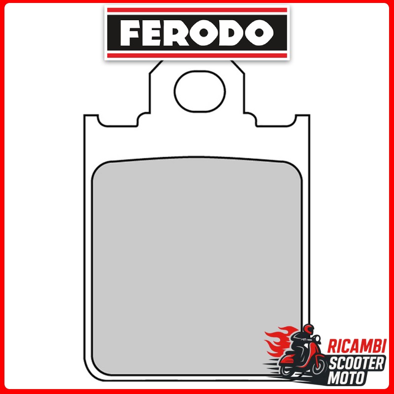 Ferodo Eco Friction Bremsbelage fur Vorder- und Hinterachse ITALJET FORMULA 50 AC DD 50 1995-1997