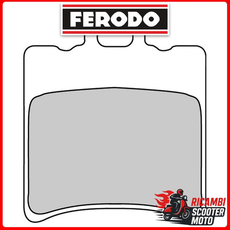PASTIGLIE FRENO FERODO ECO FRICTION ANTERIORE-POSTERIORE YAMAHA BW'S 50 BOOSTER 50 2004-2016