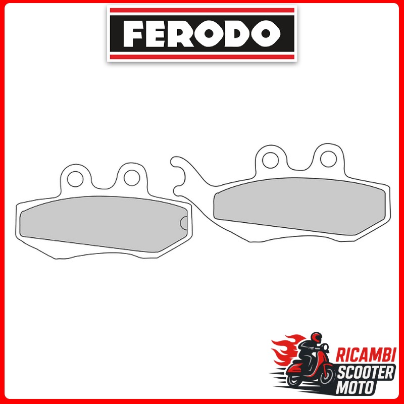 Ferodo Eco Friction Vorderbremsbelage DERBI CROSS CITY 4T EU3 125 2007-2008