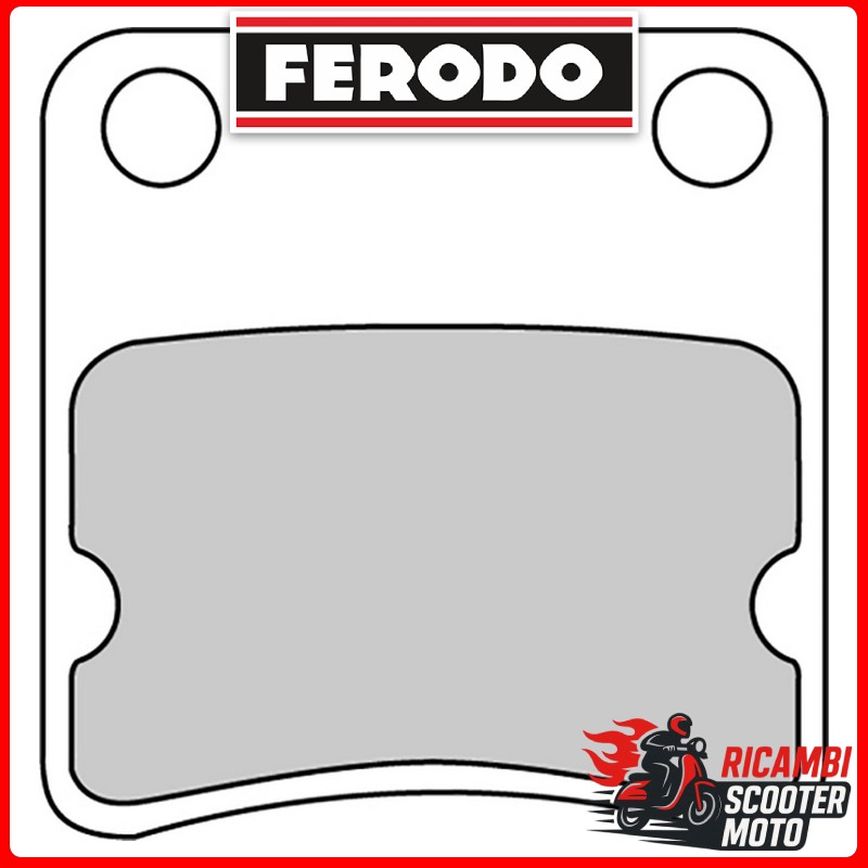 PASTIGLIE FRENO FERODO ECO FRICTION ANTERIORE DAELIM MESSAGE 50 50 1998-1999