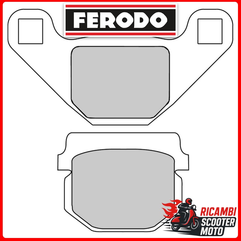 Ferodo Eco Friction Front-Rear Brake Pads KEEWAY FLASH 50 50 2007-2008