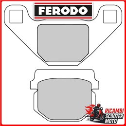 Ferodo Eco Friction Front-Rear Brake Pads KEEWAY PARTNER 110 2006-2008