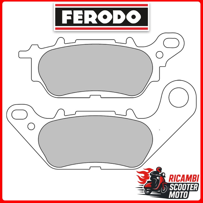 Ferodo Eco Friction Bremsbelage fur Vorder- und Hinterachse YAMAHA XSR 125 125 2021-2022
