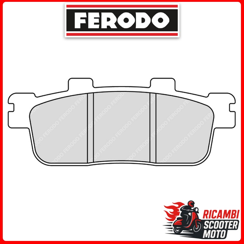 PASTIGLIE FRENO FERODO ECO FRICTION POSTERIORE DAELIM S3 125 FI 125 2012-2016