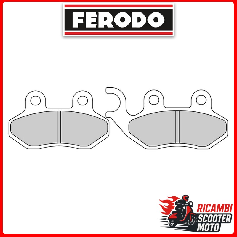 PASTIGLIE FRENO FERODO ECO FRICTION ANTERIORE SYM CITYCOM 300 2008-2009