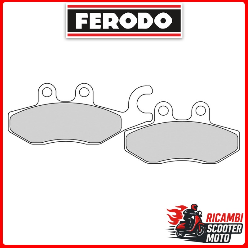 PASTIGLIE FRENO FERODO ECO FRICTION ANTERIORE-POSTERIORE PIAGGIO BEVERLY 4T 4V IE EURO3 SPORT TOURING 350 2011-2014