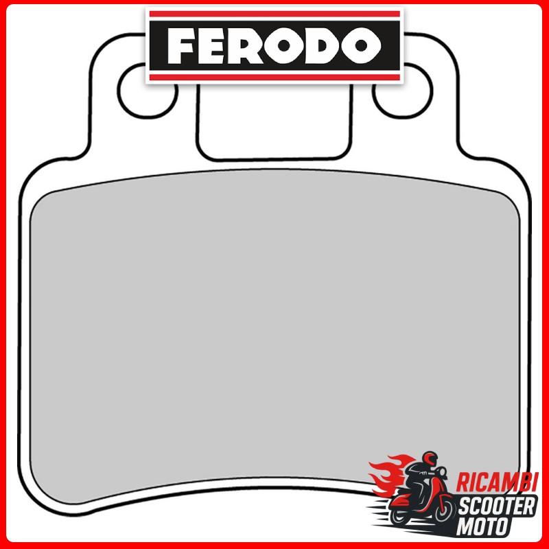Ferodo Eco Friction Bremsbelage fur Vorder- und Hinterachse DERBI BOULEVARD 125-150 125 2003-2004