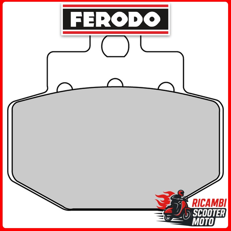 PASTIGLIE FRENO FERODO ECO FRICTION POSTERIORE DERBI GP1 250 2006-2007