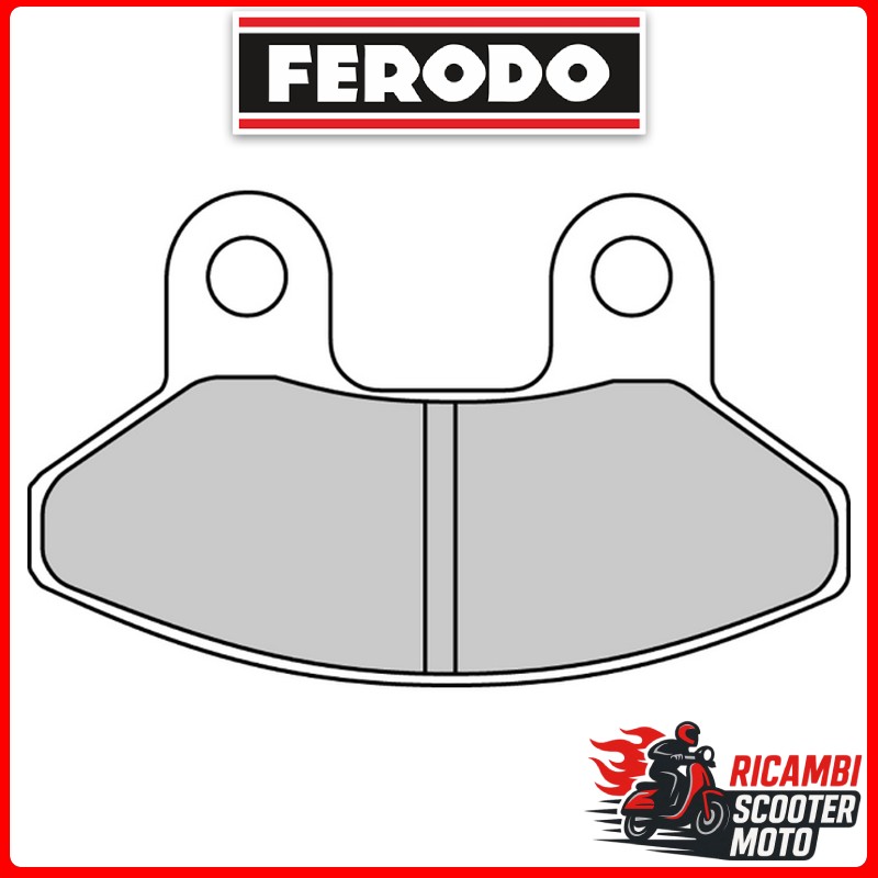 PASTIGLIE FRENO FERODO ECO FRICTION ANTERIORE SYM EURO MX 125 2002-2002