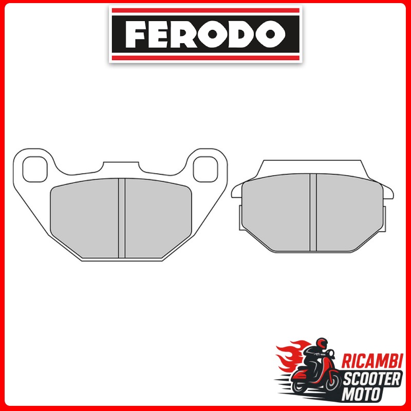 PASTIGLIE FRENO FERODO ECO FRICTION ANTERIORE-POSTERIORE KYMCO MXER 50 2002-2003