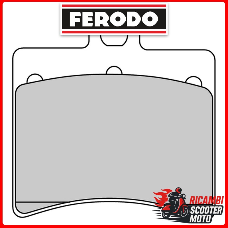 PASTIGLIE FRENO FERODO ECO FRICTION POSTERIORE MALAGUTI F18 WARRIOR 125 2000-2002