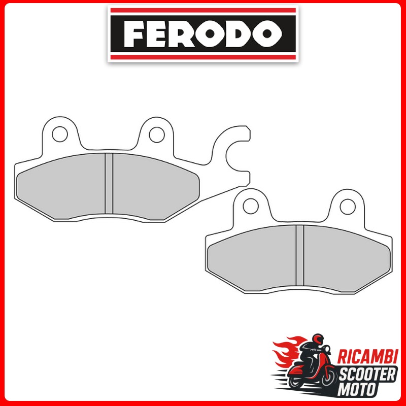 PASTIGLIE FRENO FERODO ECO FRICTION ANTERIORE-POSTERIORE MZ-MUZ RT 125 125 2000-2008