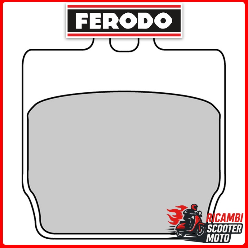 Plaquettes de frein avant et arrière Ferodo Eco Friction YAMAHA EW 50 SLIDER 50 2000-2002