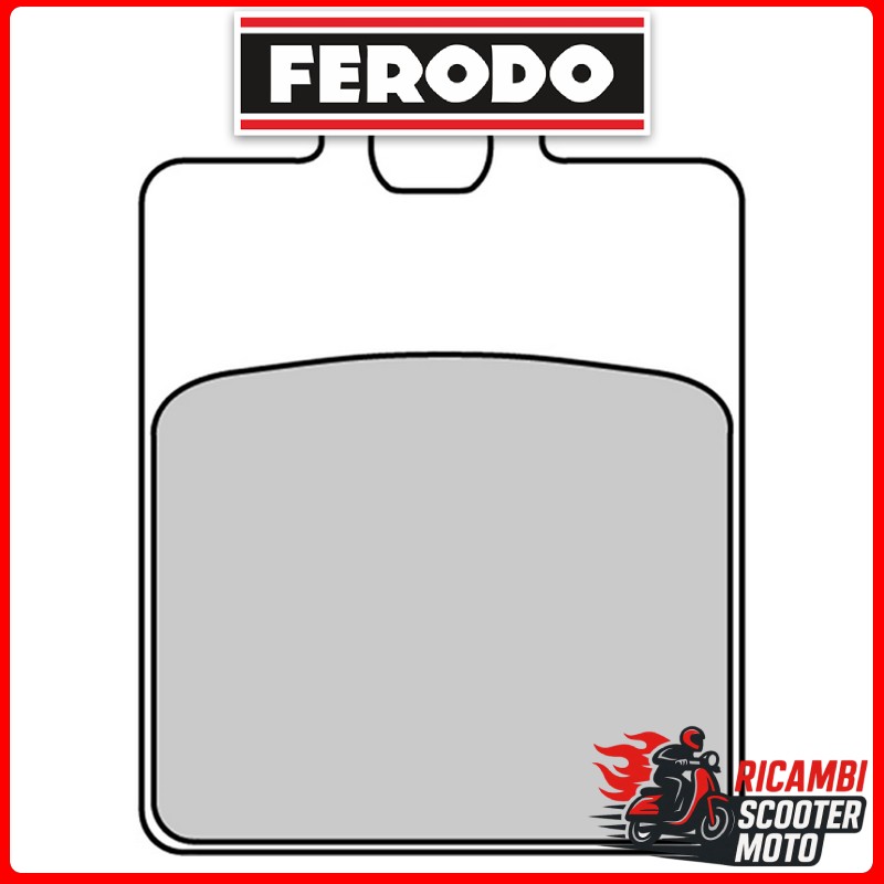 Ferodo Eco Friction Bremsbelage fur Vorder- und Hinterachse PIAGGIO FREE 100 2002-2003