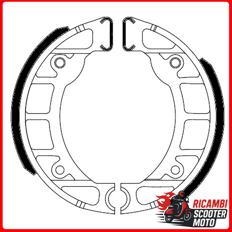 FERODO ECO FSB915A Brake Shoes for Piaggio Bravo Ciao Si
