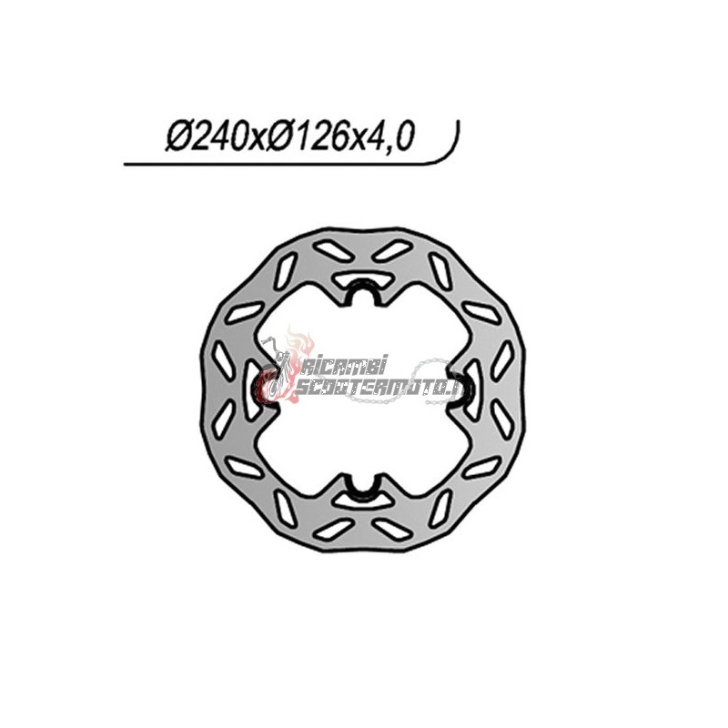 DISQUE DE FREIN ARRIÈRE SWM RS R 300 2016-2023