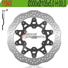 FRONT BRAKE DISC BMW F GS 650 2001-2007