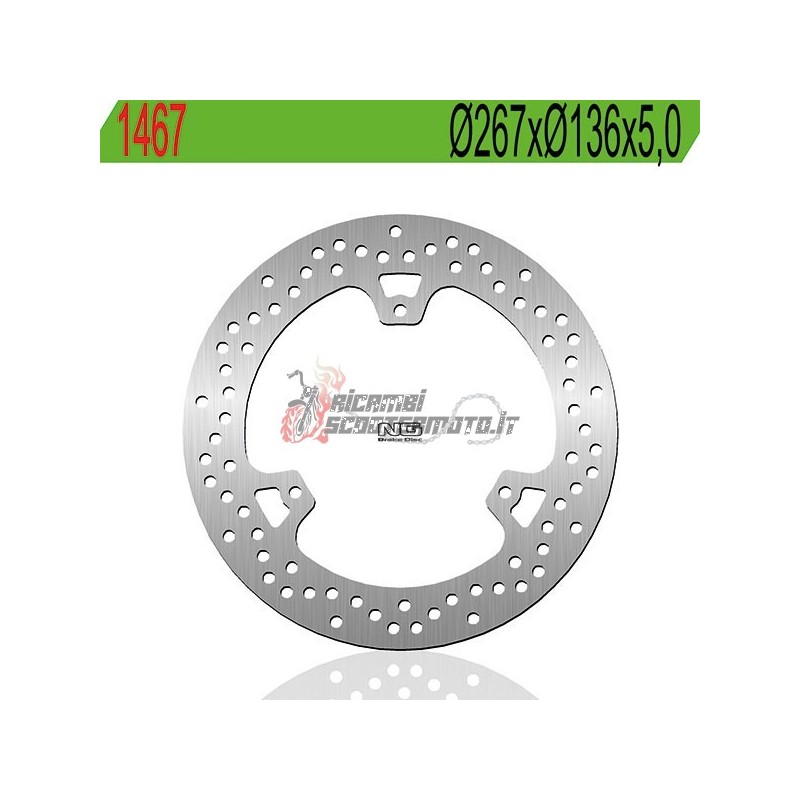 REAR BRAKE DISC YAMAHA X-MAX ABS / X-MAX IRON MAX ABS / X-MAX MOMODESIGN ABS / 400 2014-2020