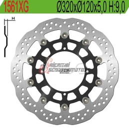 DISQUE DE FREIN AVANT HUSQVARNA SM R 400 2002-2007