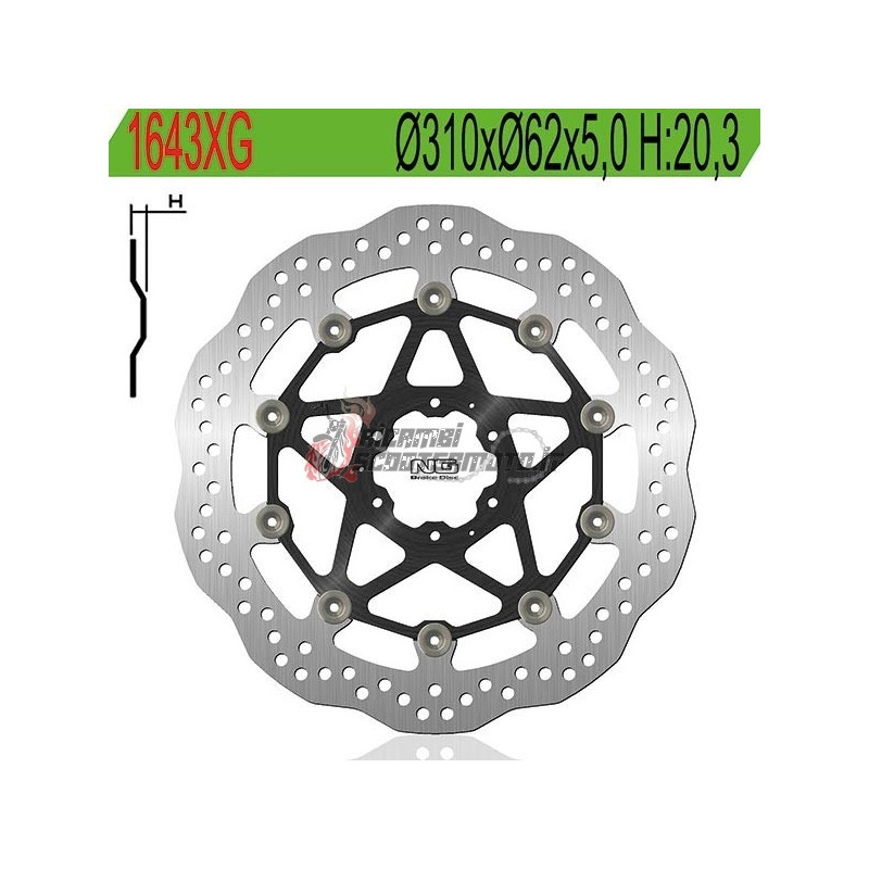 FRONT BRAKE DISC HONDA CRF L AFRICA TWIN ADVENTURE / ADVENTURE SPORTS 1000 2016-2019