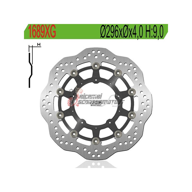 FRONT BRAKE DISC HONDA X-ADV 750 2017-2024