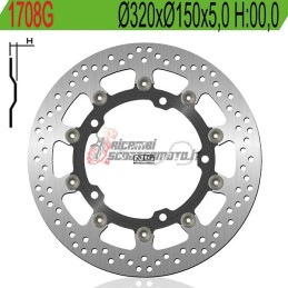 DISCO DE FRENO DELANTERO TRIUMPH SPEED TRIPLE (210445-735437) 1050 2008-2015