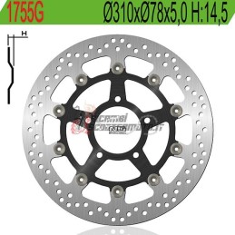 DISQUE DE FREIN AVANT TRIUMPH BABY SPEED 600 2001-2002