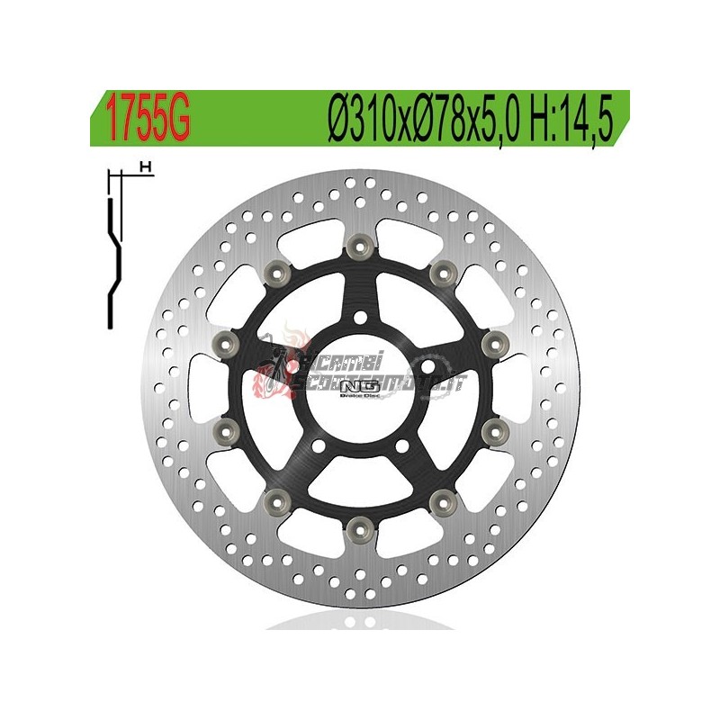 DISCO DE FRENO DELANTERO TRIUMPH BABY SPEED 600 2001-2002