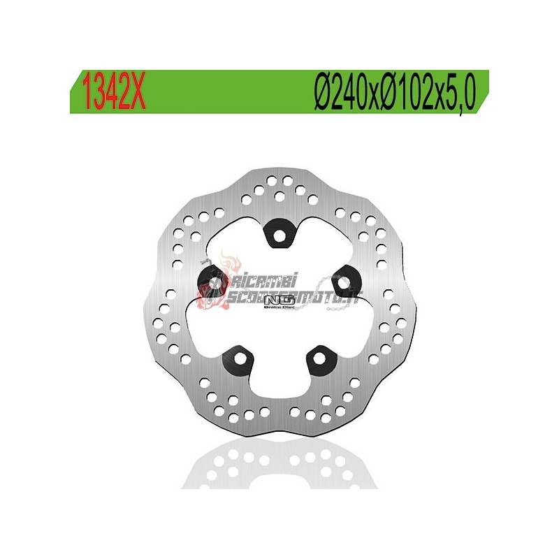 DISCO DE FRENO TRASERO PIAGGIO BEVERLY RST E3 4T-4V 125 2010-2015