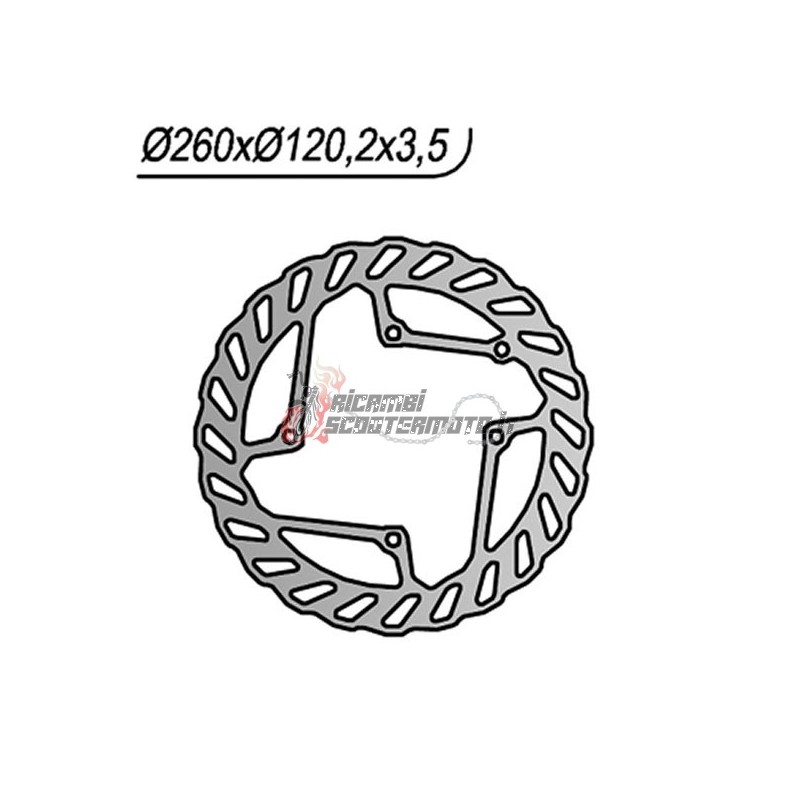 DISCO DE FRENO DELANTERO BETA MOTOR RR EN 250 2005-2007