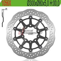 DISCO DE FRENO DELANTERO KAWASAKI NINJA ZX-6R 600 2007-2016
