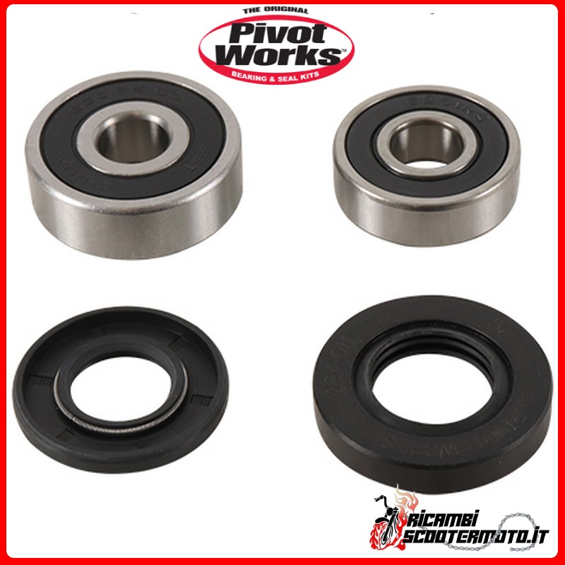 PIVOT WORKS FRONT WHEEL BEARING AND SEALS KIT Kawasaki KX 100 1995-1997