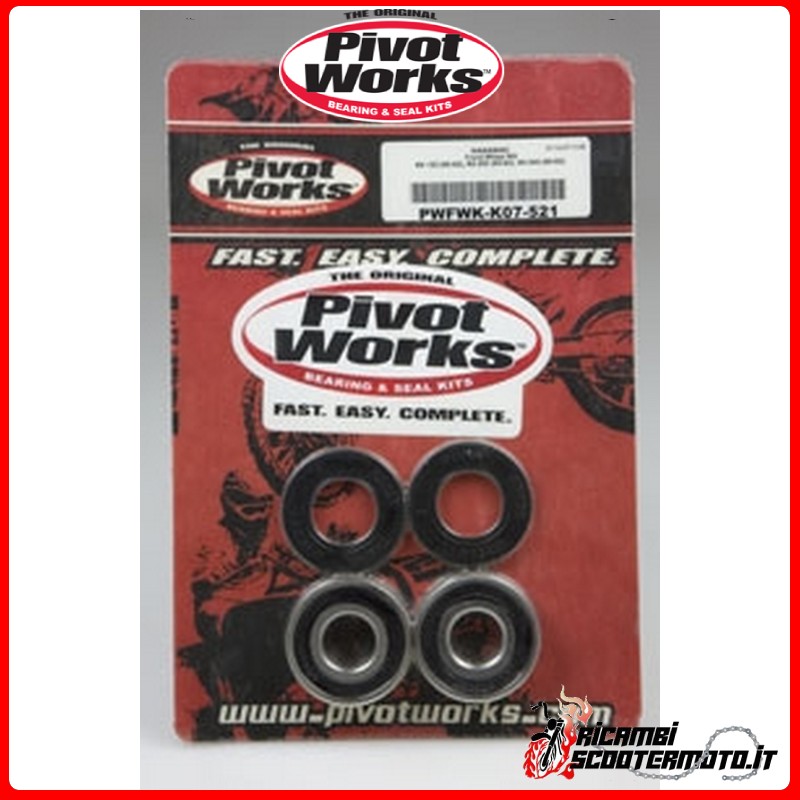 PIVOT WORKS FRONT WHEEL BEARING KIT Kawasaki KX 125 1985-1987