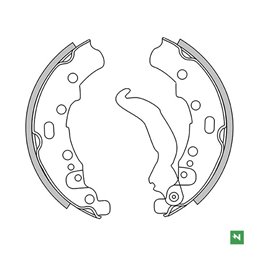 GANASCE FRENO NEWFREN PIAGGIO APE CAR DIESEL 420 1986 - 1996